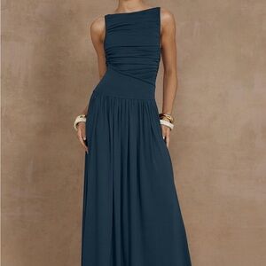 Nalla Maxi Dress in Steel
